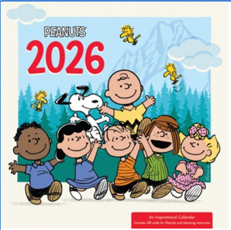 2026 Peanuts Wall Calendar