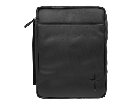 Bible Case Black Leatherlike Large