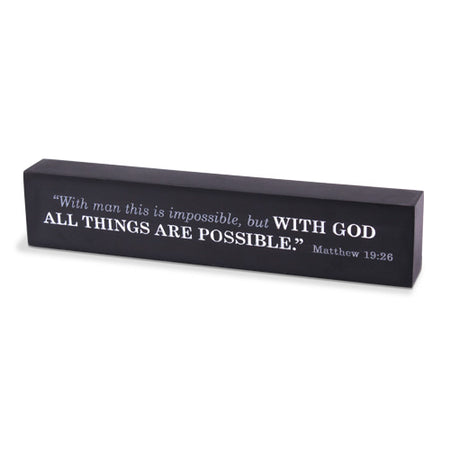 CAST STONE SCRIPTURE BAR PLAQUE