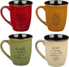 Faith, Hope, Trust & Be Still Stoneware Mug Set