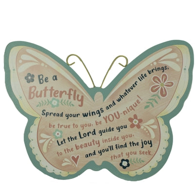 Be a Butterfly Wall Plaque