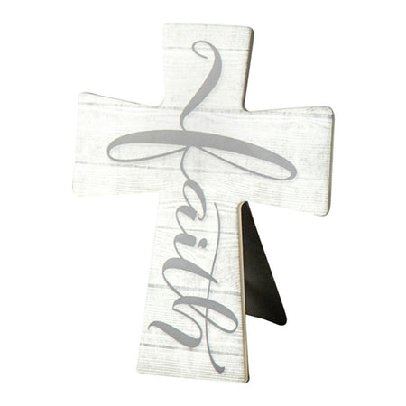 Faith Ceramic Cross w/Easel