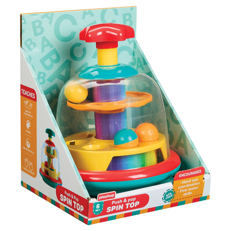 Playhop Push & Pop Spin Top