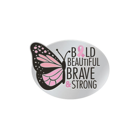 Bold, Beautiful Breast Cancer Pin