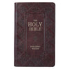 KJV Giant Print Bible-Faux Dk Brown