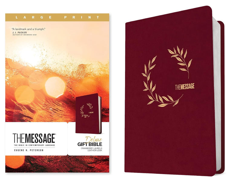 Message Deluxe Gift Bible Large Print Leather-Look