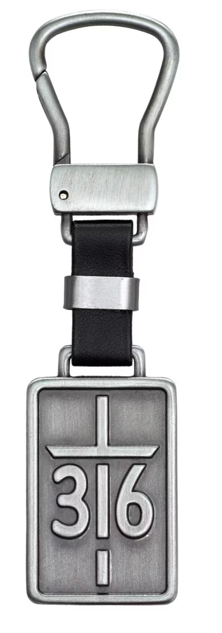 Silver Metal Cross Key Ring in Gift Tin John 3:16