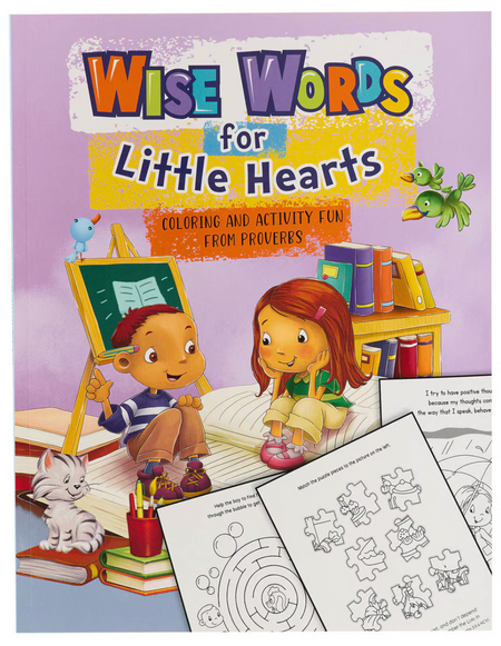 Wise Words for Little Hearts Coloring and Activity Book