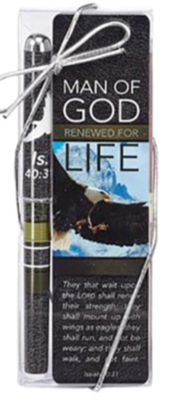 Man of God, Pen & Bookmark Gift Set