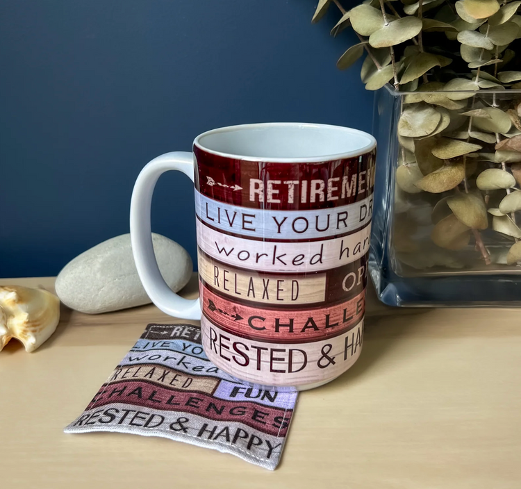Retirement Mug and Coaster Set