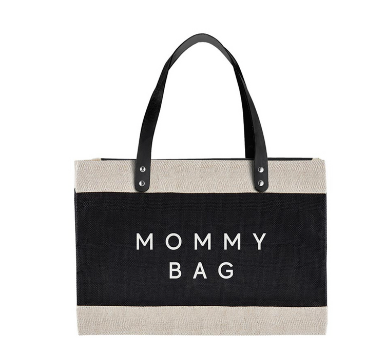Large Black Market Tote - Mommy Bag