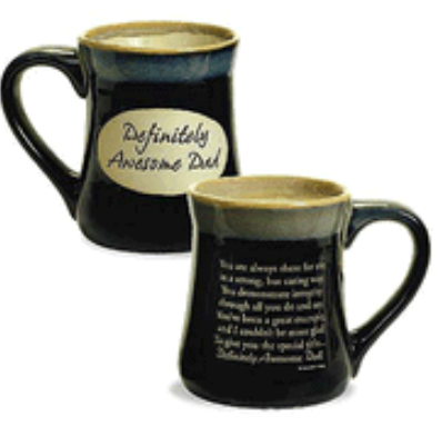 Definitely Awesome Dad Pottery Mug