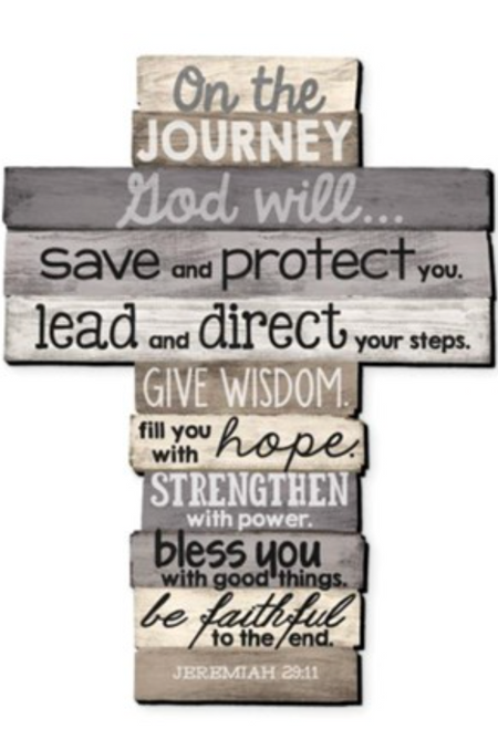 On The Journey Cross Wall Art (Large)