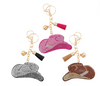 Bejeweled Cowgirl Hat Purse Charm & Keyring Holder