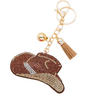 Bejeweled Cowgirl Hat Purse Charm & Keyring Holder