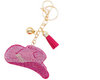 Bejeweled Cowgirl Hat Purse Charm & Keyring Holder