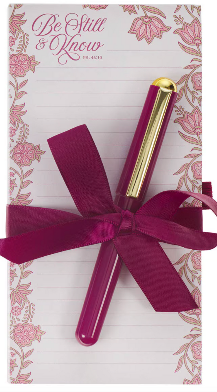 Christian Art Notepad and Pen Set