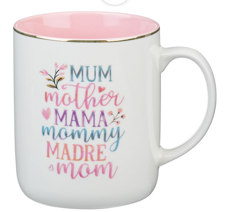 Mom White Ceramic Coffee Mug