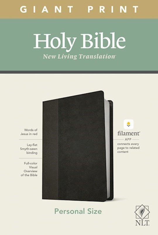 NLT Personal Size Giant Print Holy Bible (Red Letter Filament Bible