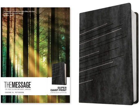 Message Super Giant Print Leather-Look