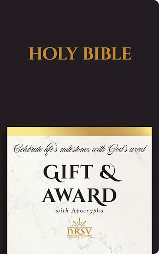 NRSV Updated Edition Gift & Award Bible with Apocrypha Black leatherlike