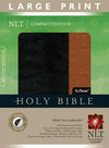 NLT Compact Large Print Black/Tan LL Indexed