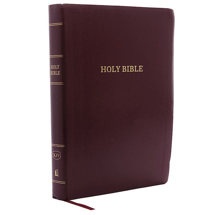 KJV Giant Print Reference Bible (Comfort Print)-Burgundy Leatherflex