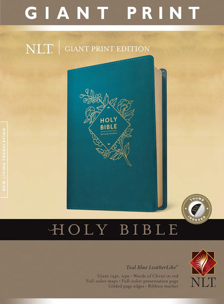 NLT Holy Bible Giant Print LeatherLike Indexed