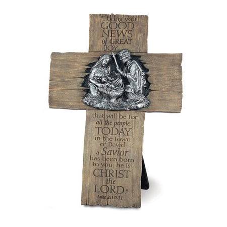 Away In The Manger Nativity Cross