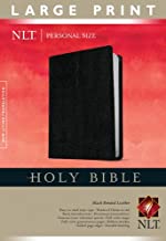 NLT2 Personal Size Large Print Bible Black Bonded Leather