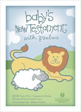 HSCB BABYS NEW TESTAMENT WHITE WITH PSALMS