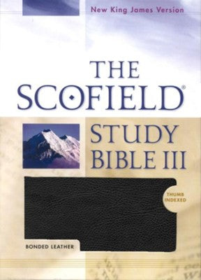 NKJV Scofield Study Bible III Black Bonded Leather Indexed