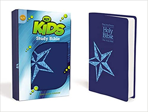 KJV Kids Study Bible Galaxy Blue Leather-Look