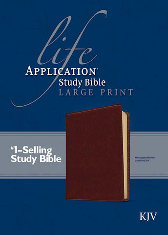 KJV Life Application Study Bible Mahogany Brown LP Leatherlike