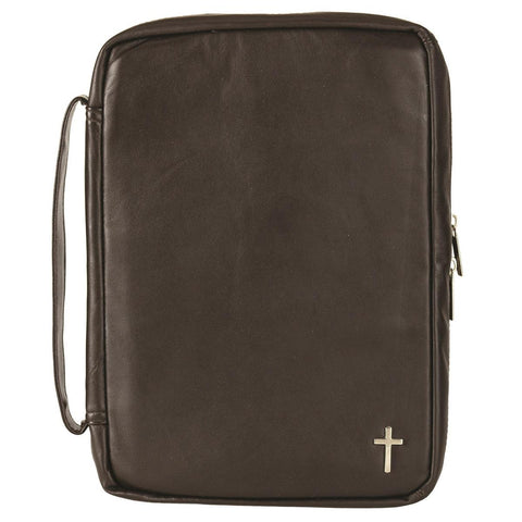 Bible Case Large Brown Leather