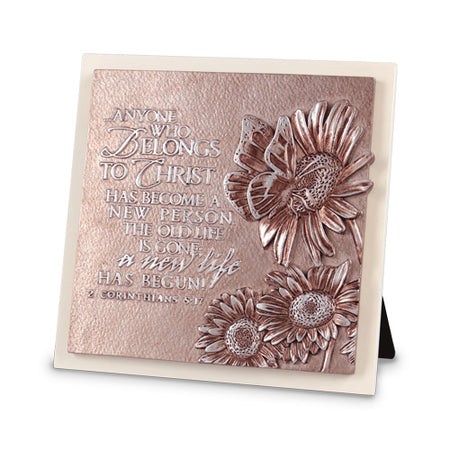 Butterfly Small Cream Sculpture Plaque