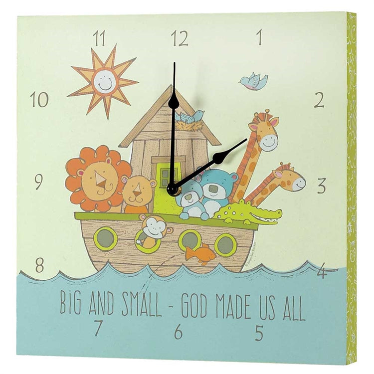 Big and Small God Made Us All Wall Clock