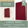 NLT Large Print Reference Thinline Filament Bible