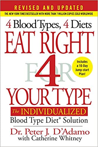 EAT RIGHT 4 YOUR TYPE by Peter J. D'Adamo HC