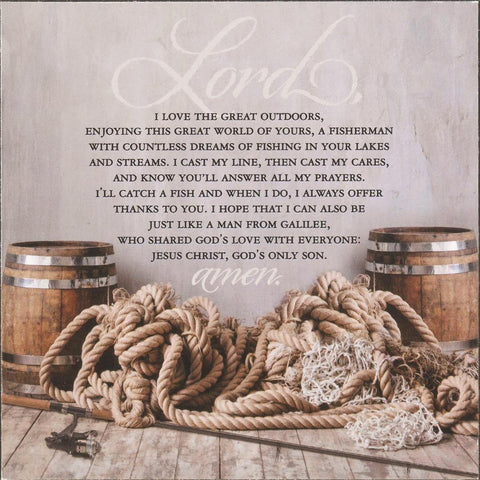 Fisherman's Prayer Wood Plaque
