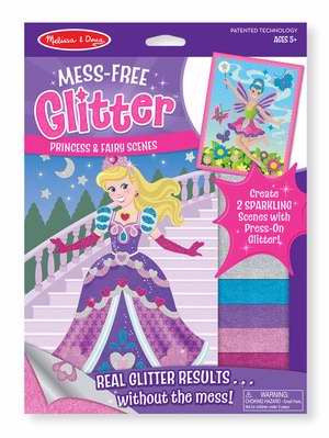 MESS-FREE GLITTER PRESS-ON PRINCESS & FAIRY