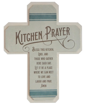 Kitchen Prayer Wall Cross w/ Hanger