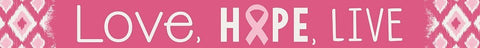 Love Hope Live Cancer Plaque Pink