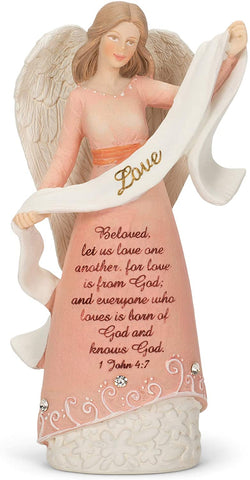 Angel Love Figurine Pink