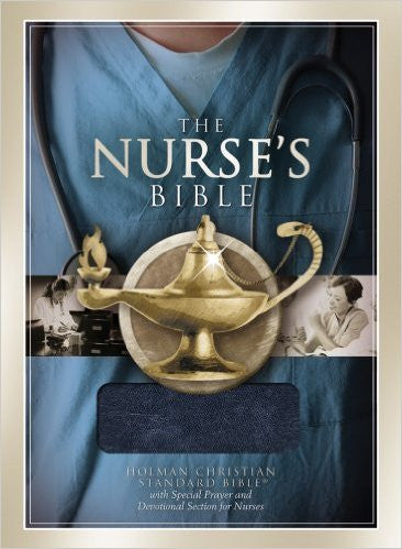HCSB NURSE'S BIBLE NAVY BONDED LEATHER