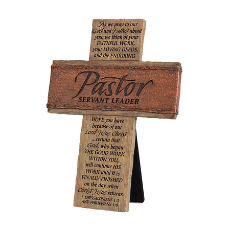 PASTOR SERVANT LEADER WALL/DESK CROSS