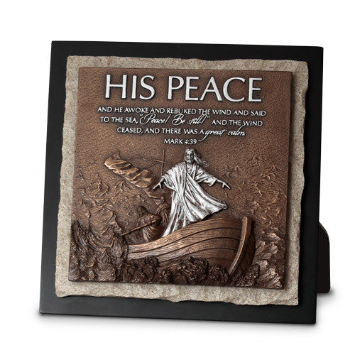 His Peace Sculpture Plaque
