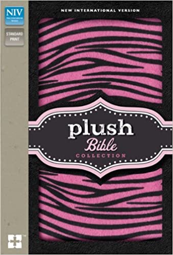 NIV Plush Bible Pink/Black Hard Cover