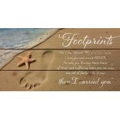 Footprints Plaque