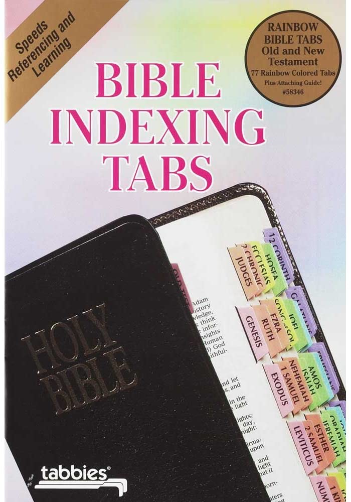 Bible Indexing Tabs Rainbow Color Old & New Testament